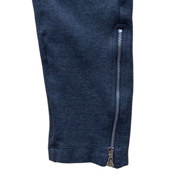 Gap Moto Ponte Zippers Leggings Gray Riding Emo Biker Pull-On Edgy Grunge-S - Picture 6 of 14